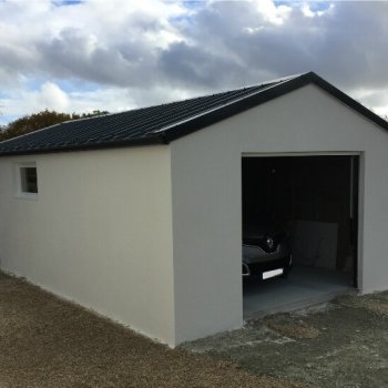 Garage Indept 2P béton enduit Doizon 12 v2